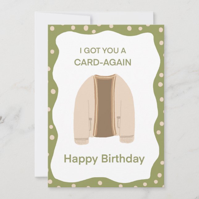 Anuncio Funny Pun Birday Card Para Papá Chiste De Edad (Anverso)