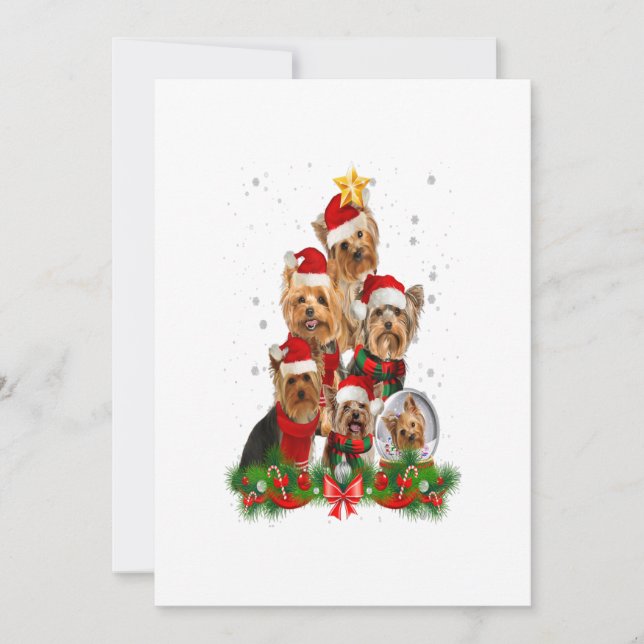 Anuncio Funny Yorkshire Terrier Dog Christmas Tree Gift (Anverso)