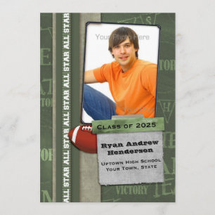 Anuncio Fútbol, deportes, graduación de la foto