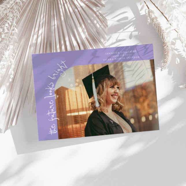 Anuncio Future Looks Bright Lilac Curved Photo (Subido por el creador)
