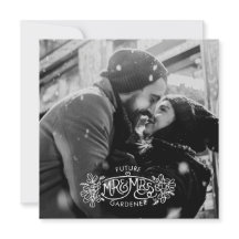 Futuro Sr. y Sra. Winter engagement mistletoe