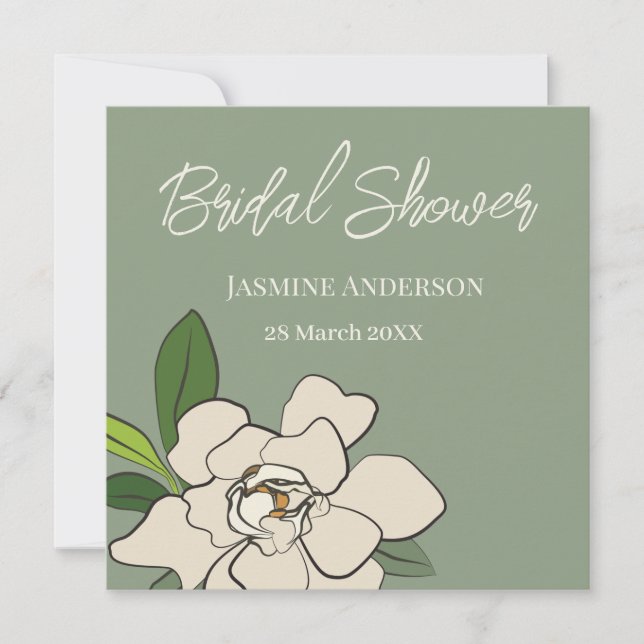 Anuncio Gardenia floral blanca simple Jardín ducha de novi (Anverso)