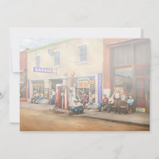 Anuncio Gas Station - Chatting in a small town 1941