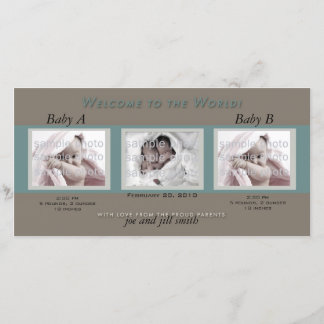 Anuncio Gemelos de bienvenida