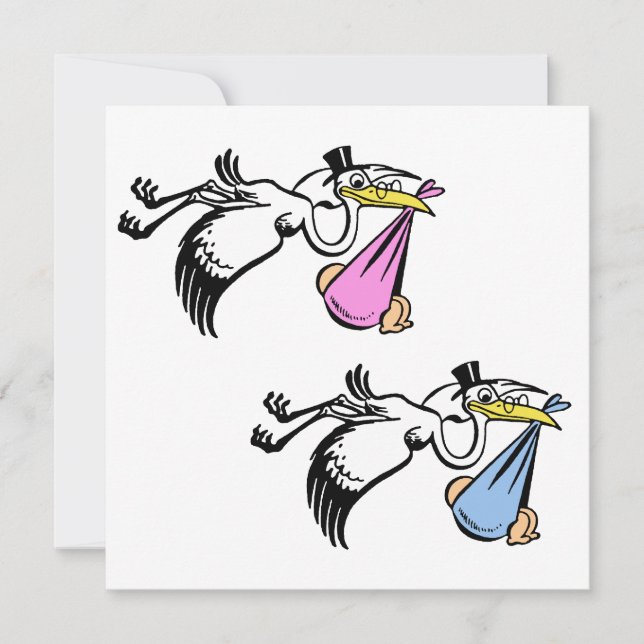 Anuncio Gemelos recién nacido (Anverso)