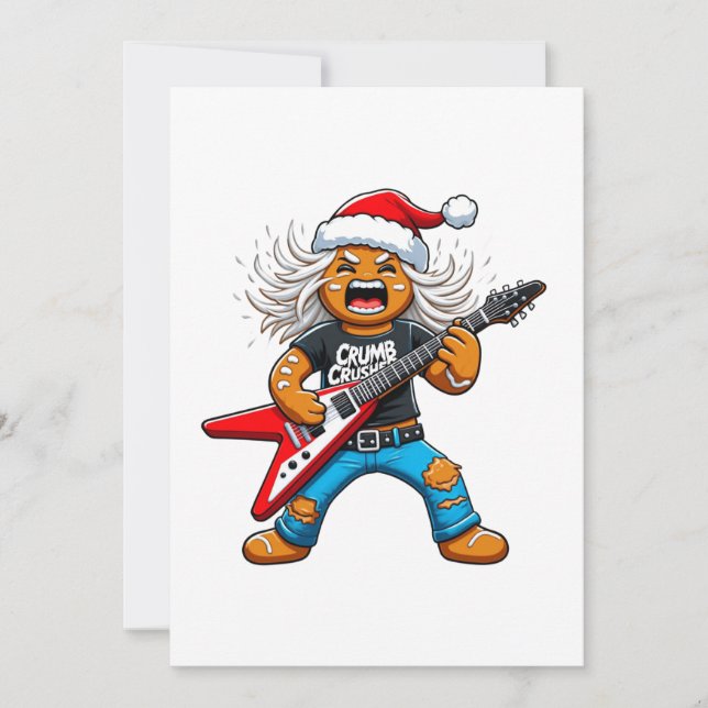 Anuncio Gingerbread Rock Guitar Navidad 2026 Fiesta   (Anverso)