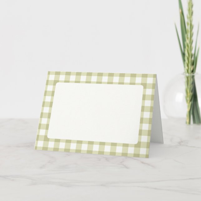 Anuncio Gingham de pradera campestre francesa - cuadros en (Anverso)
