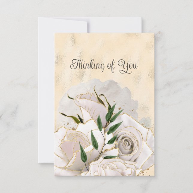 Anuncio Glamoroso oro blanco en blanco pensando en ti (Anverso)