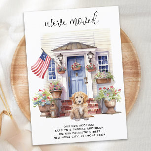 Anuncio Golden Doodle Cachorro Patriótico Personalizado Pe