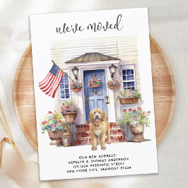 Anuncio Golden Doodle Patriótico Personalizado Traslado de