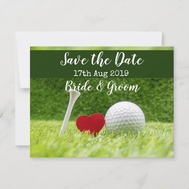 Anuncio Golf Ahorra la fecha para el Día de la Boda (Anverso)