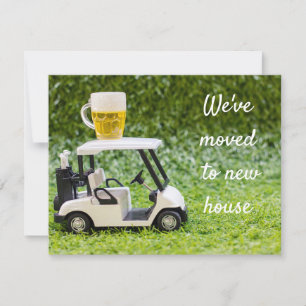 Anuncio Golf nos hemos mudado a nueva casa con carrito de