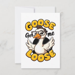 Anuncio Goose Me Loose" - Gracioso ganso con gafas