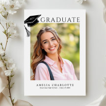 Gorrito de graduación moderno Foto de graduación m