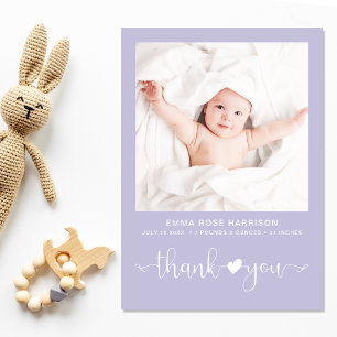 Anuncio Gracias, foto, Chica morado, nacimiento