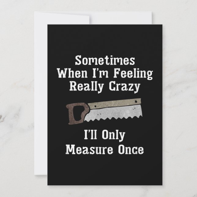 Anuncio Gracioso regalo de carpintero de Woodworker (Anverso)