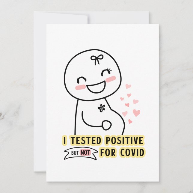 Anuncio GraciosoI probó embarazo positivo (Anverso)