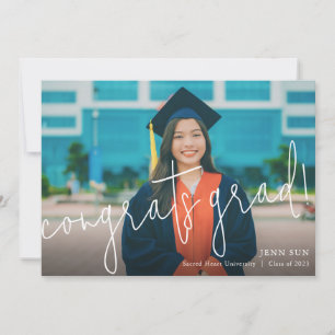 Anuncio ¡Grad de felicitaciones moderno lo hiciste! Gradua