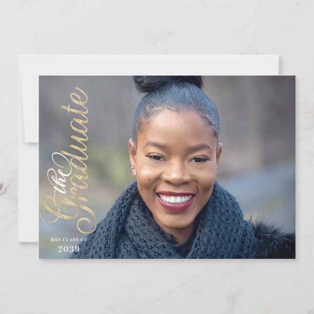 Anuncio Grad Vibes Solo Graduación De La Clase De Parte De (Reverso)