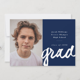 Anuncio Grado de guión de caja | Graduación simple de foto