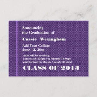 Anuncio Grado nuevo morado 2013 o cualquier año G309