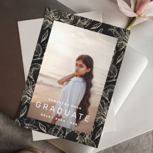 Anuncio Graduación 2023 de Floral Frame Photo College