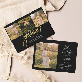 Anuncio Graduación 2025 Collage de fotos Grado de escritur