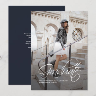 Anuncio Graduación 2025 Foto Script Elegante