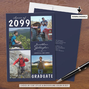 Anuncio Graduación 4 Foto Nombre manuscrito   Armada y bla