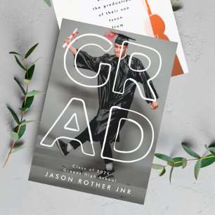 Anuncio Graduación alta editable   Foto moderna