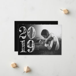 Anuncio Graduación artística | Blanco Negro Mínimo 2 Foto