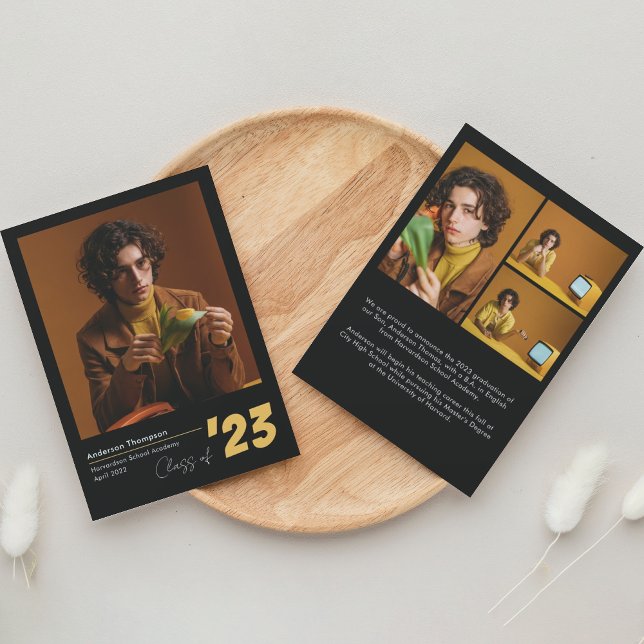 Anuncio Graduación clásica de Collage de fotos de guiones  (Subido por el creador)