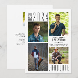 Anuncio Graduación Collage de fotos moderno