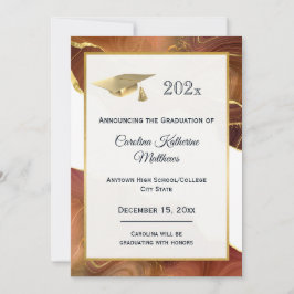 Anuncio Graduación de Agate Gold Brown