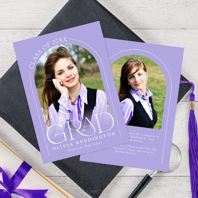 Anuncio Graduación de arco fotográfico Lavender Modern 2 (Subido por el creador)