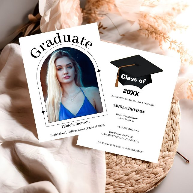 Anuncio Graduación de chica de escritura moderna 2023 (Subido por el creador)