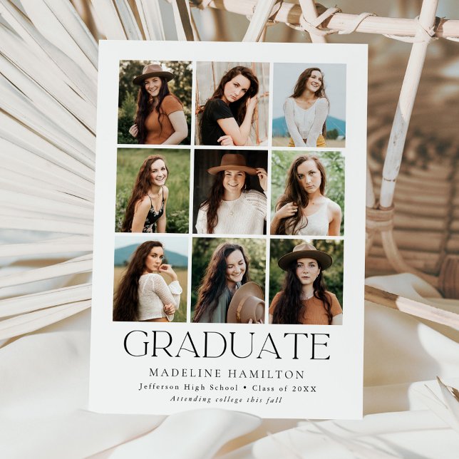 Anuncio Graduación de Collage de fotos 9 en la cuadrícula  (Subido por el creador)