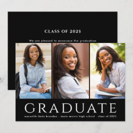 Anuncio Graduación de Collage de fotos de grado moderno