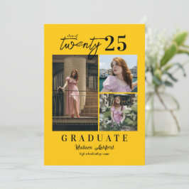 Anuncio Graduación de Collage de fotos de guión moderno am