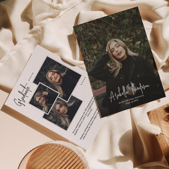 Anuncio Graduación de Collage de fotos de script de brillo (Subido por el creador)