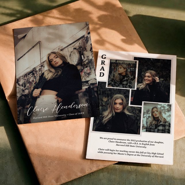 Anuncio Graduación de Collage de fotos de sobreimpresión d (Subido por el creador)