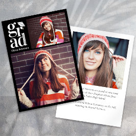 Anuncio Graduación de Collage de fotos múltiple GRAD