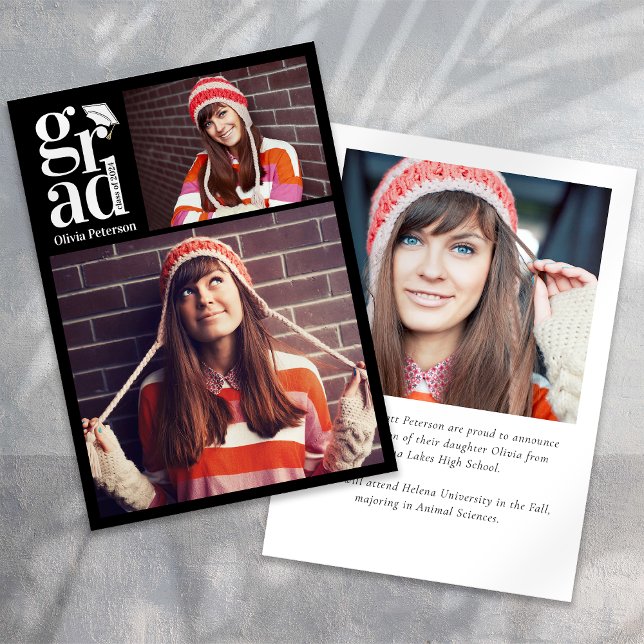 Anuncio Graduación de Collage de fotos múltiple GRAD (Subido por el creador)