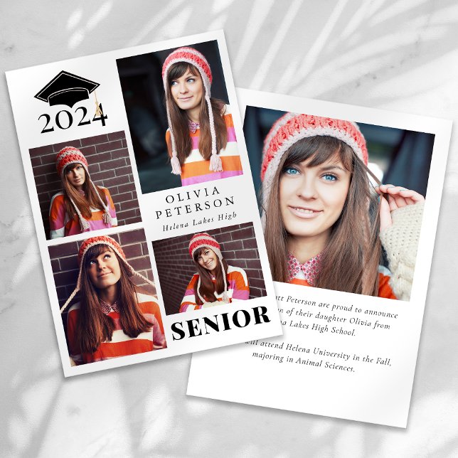 Anuncio Graduación de Collage de fotos múltiple superior (Subido por el creador)