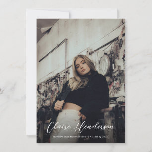 Anuncio Graduación de Collage de fotos verde oscuro y eleg