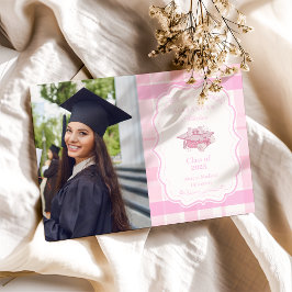 Anuncio Graduación de Coquette Pink Bow
