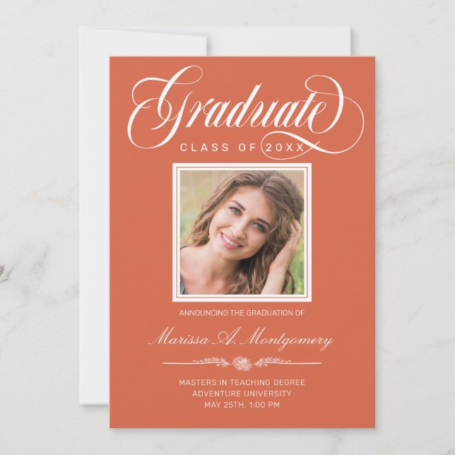 Anuncio Graduación de dos facultades de fotografía en escr (Anverso)