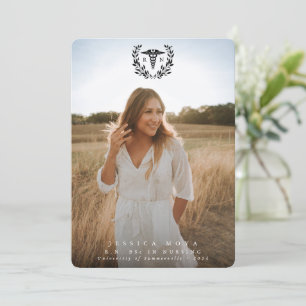 Anuncio Graduación de enfermeras de Black Caduceus RN