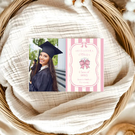 Anuncio Graduación de enfermeras de vaca rosa de Coquette