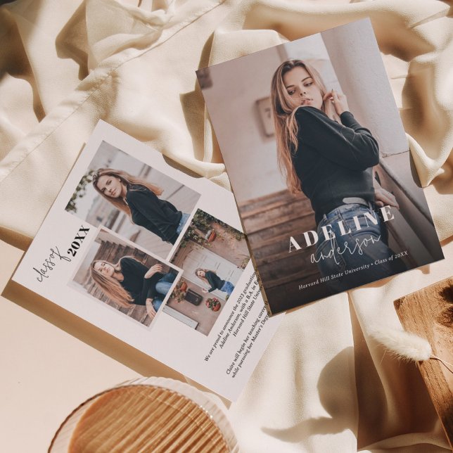 Anuncio Graduación de escritura moderna de estilo Collage  (Subido por el creador)